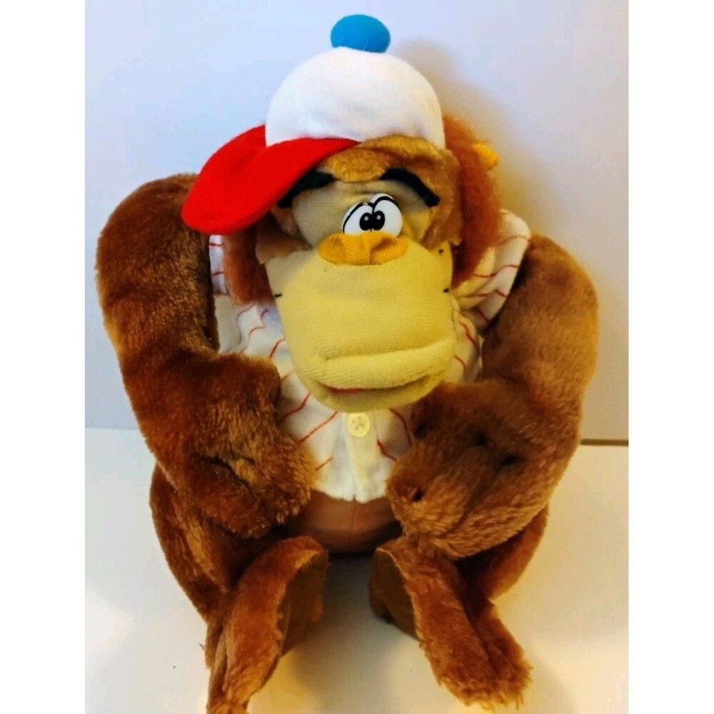 Vintage 1996 Pepsi Nanco Baseball Orangutan Plush Monkey Stuffed Animal